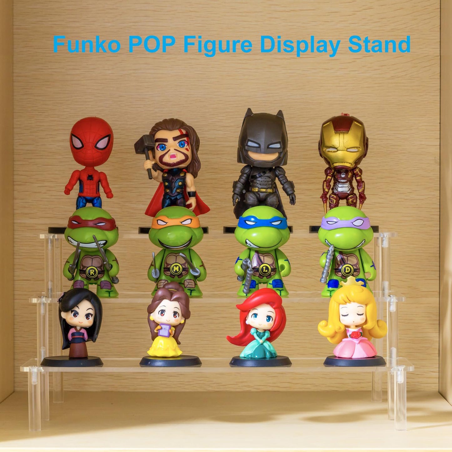 Customizable Tiered Acrylic Desktop Organizer Personalized Step Design Storage Rack for Office, Home & Display
