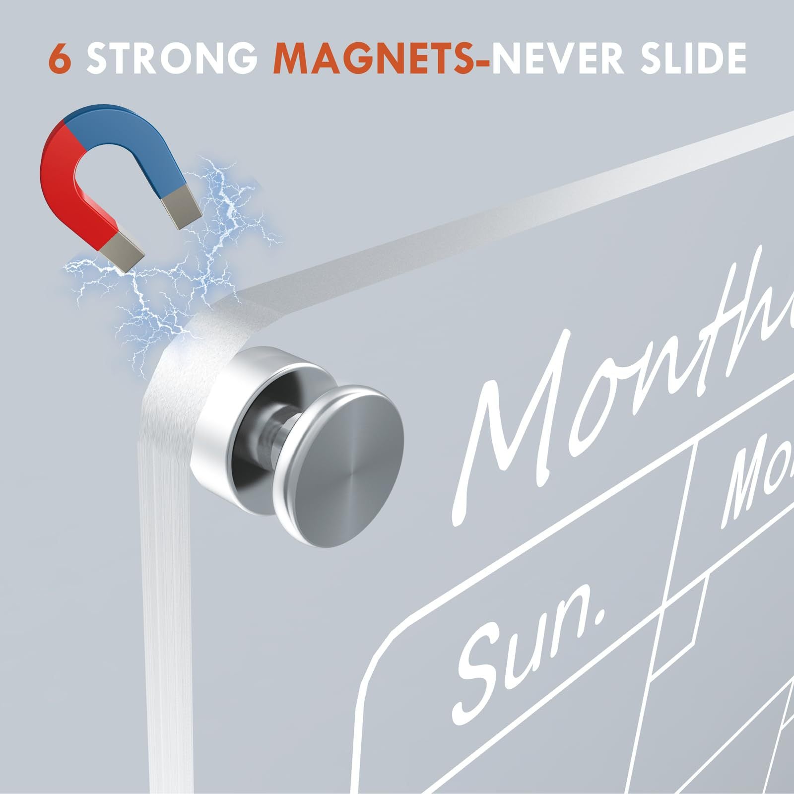 Customizable Magnetic Acrylic Message Board for Fridge Personalized Dry-Erase Board with Marker & Eraser