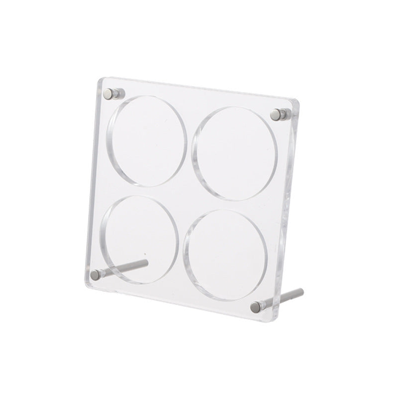 Clear Acrylic Anime Stand – Multi-Purpose Display for Badges, Pins, Keychains, and Figures