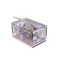 Anime Acrylic Puzzle Storage Box with Flip Lid, Removable Desktop Organizer and Decorative Display