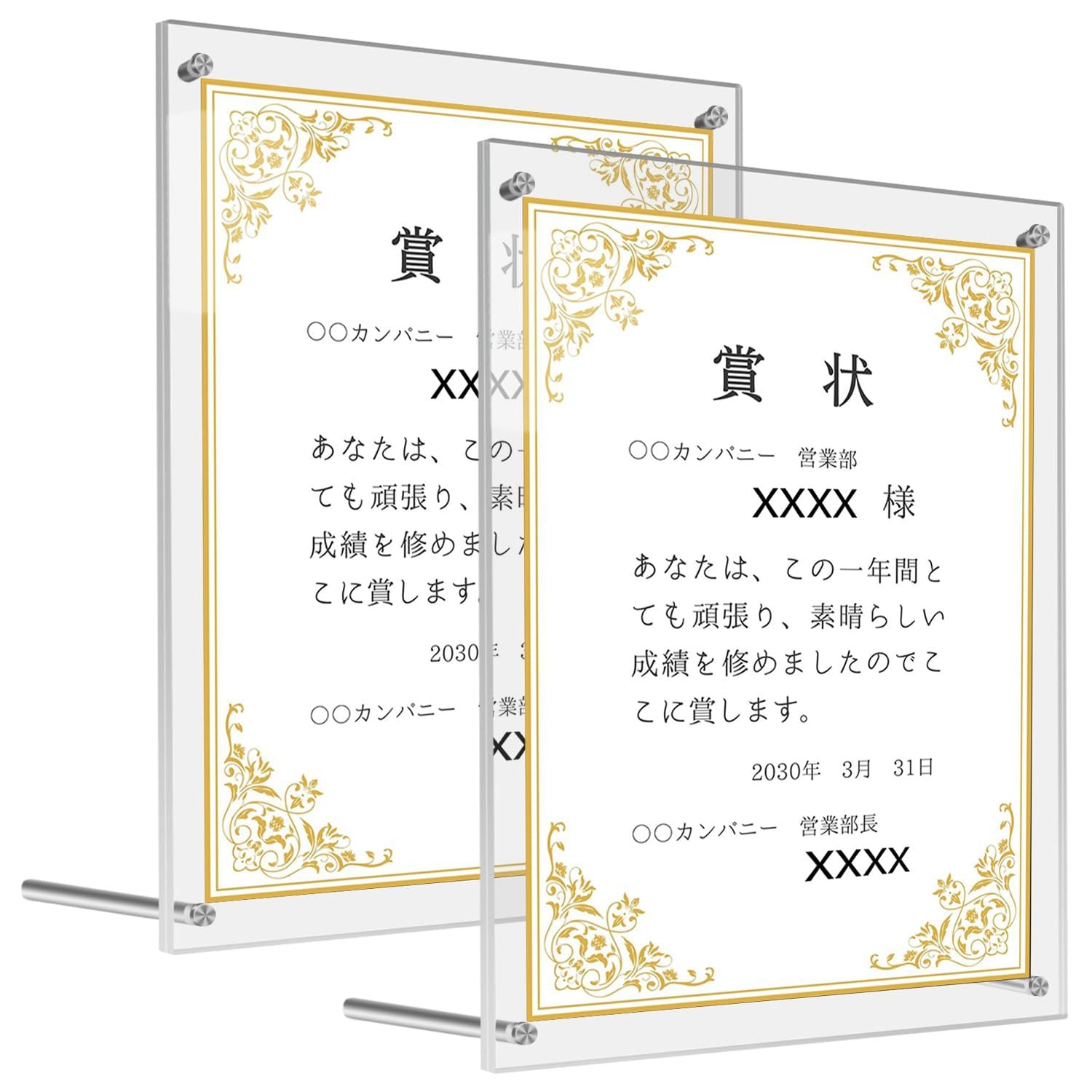 Customizable Magnetic Acrylic Photo Frame Personalized Clear Acrylic Picture Display Modern Magnetic Floating Frame