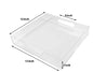 12x16 Inches -Spill Proof  Acrylic Serving Tray   Decorative Tray Organiser for Ottoman Coffee Table Countertop with Handles