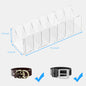 Acrylic Belt Organizer Belt Container Storage Holder 7 Compartments Wardrobe
